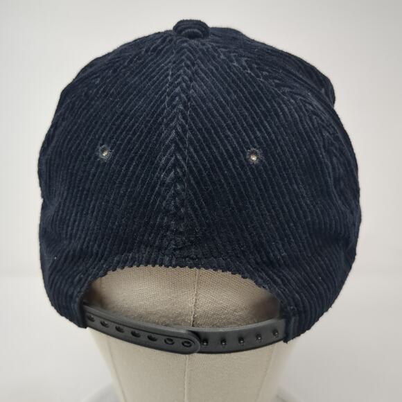 Consolidated Freightways Corduroy Snapback Rope Hat Black One Size - Picture 6 of 9